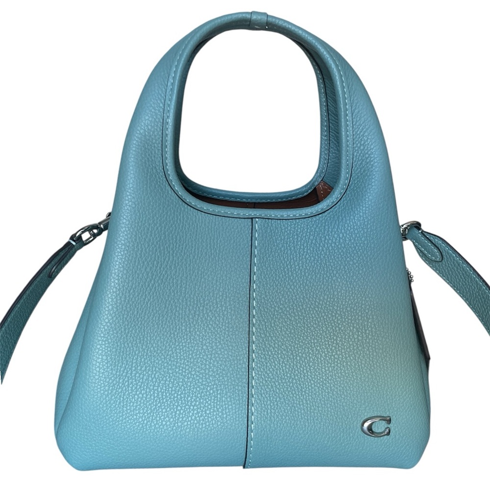 Coach Lana 23 Aquamarine Blue Leather Handbag Crossbody Bag Rare Color NWOT - Picture 2 of 13